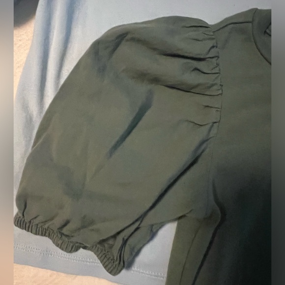 Girls Gap 100% Cotton Puffy Sleeve Tee Size S - Picture 4 of 5